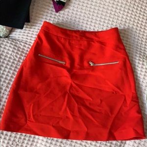 Zara red mini skirt